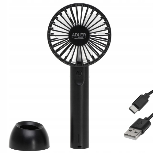 Mini wentylator USB Adler AD 7338 z podstawką