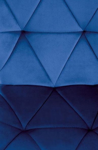 Modne krzesło tapicerowane K-453 Halmar Granatowe, czarne nogi Wysokość mebla 86 cm