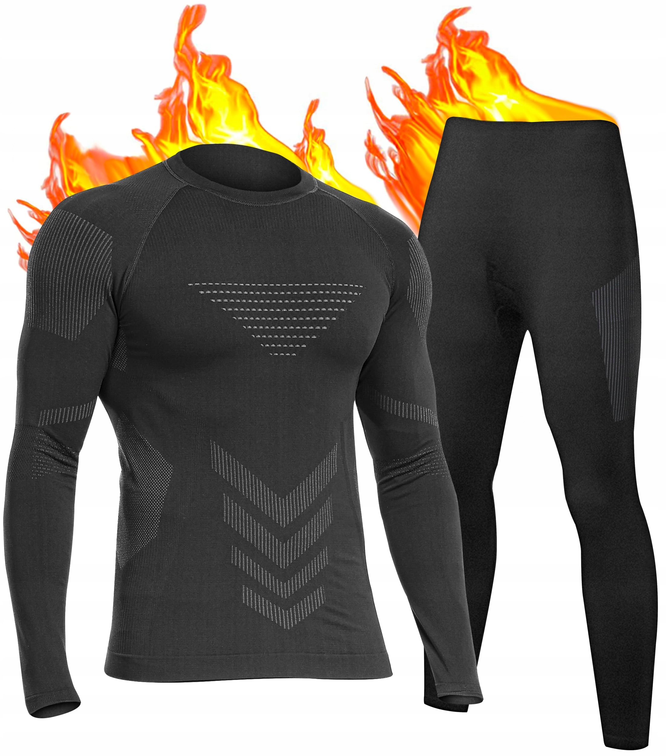 Pánské Termoaktivní Spodní Prádlo Termoaktivní Oblečení Komplet Sada Na Zimu XL