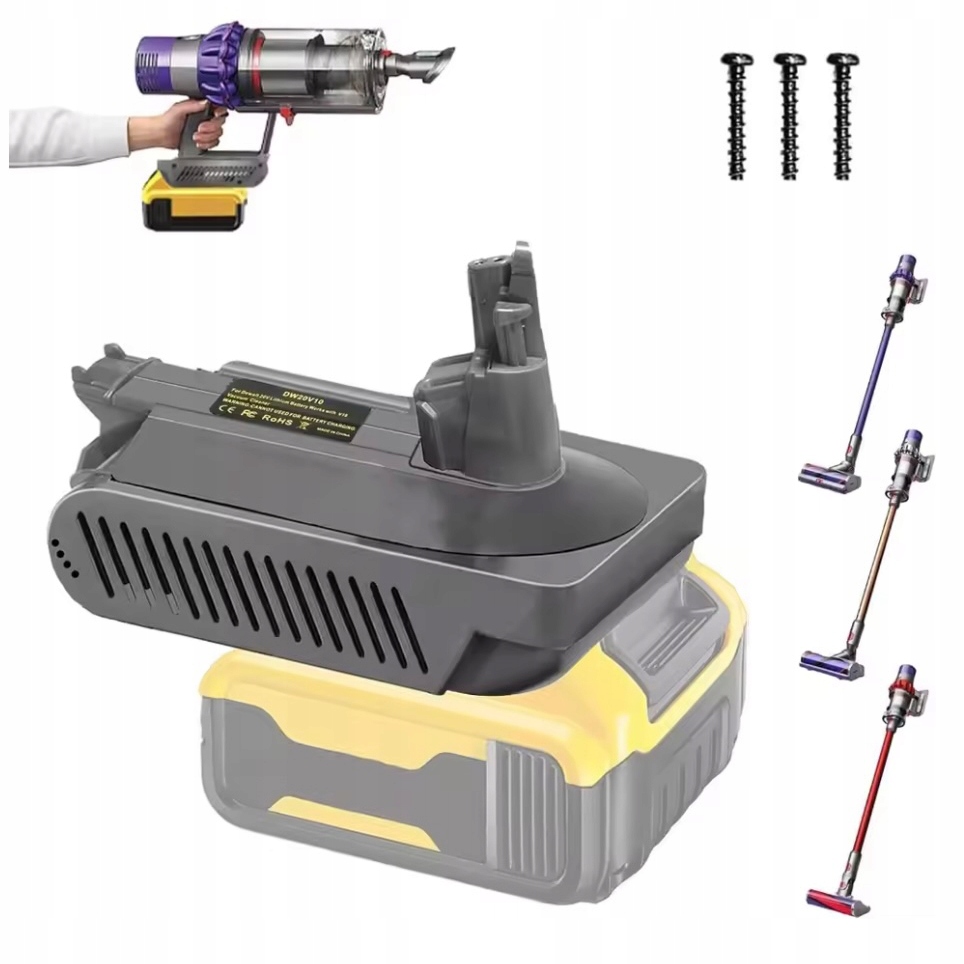 Adaptér Převodníku Dewalt 18V 20V Pro Vysavače Dyson V10 Cyclone Animal