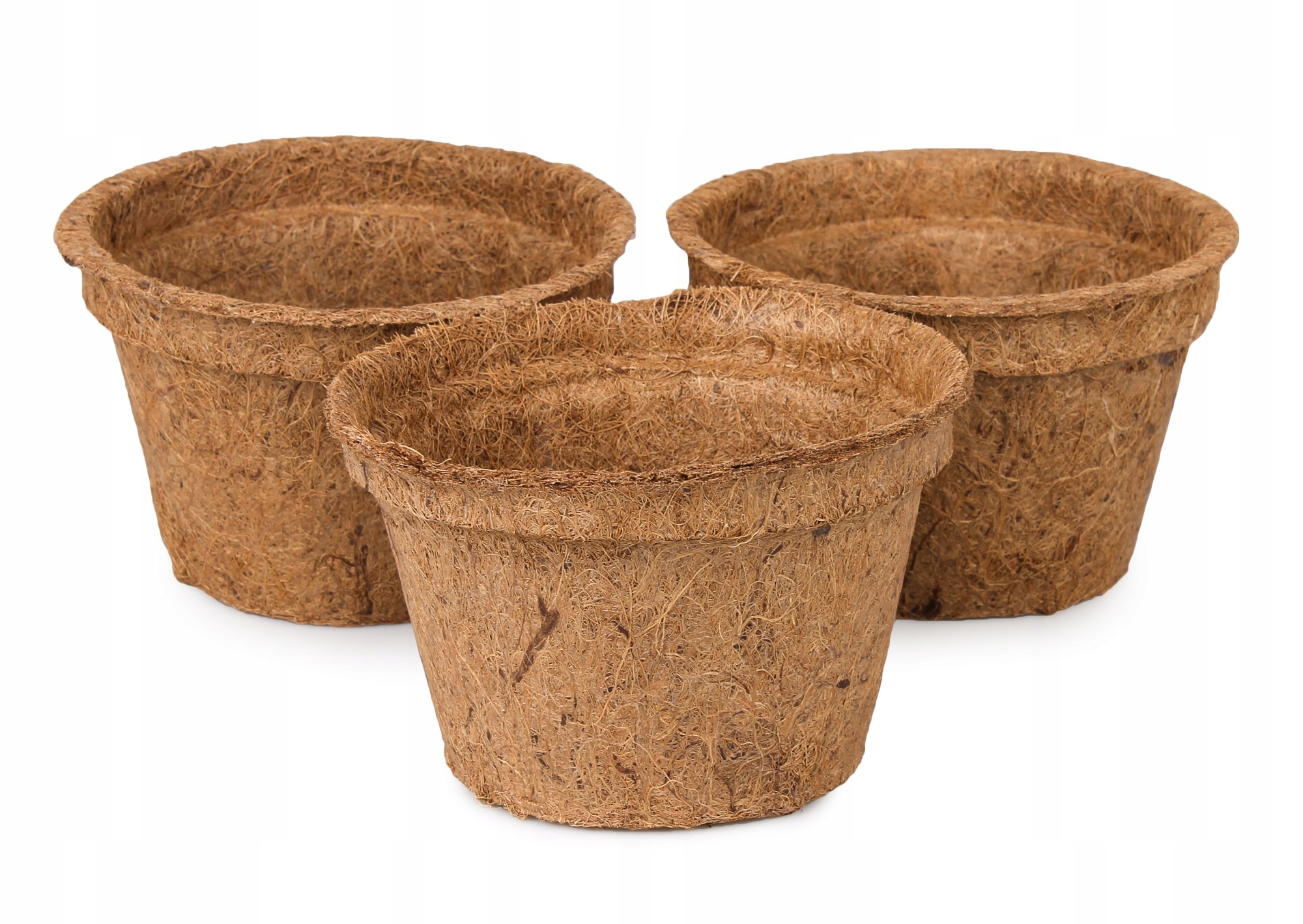 

3x Naturalna Doniczka Kokosowa Ø15,5x10 cm 1000 ml