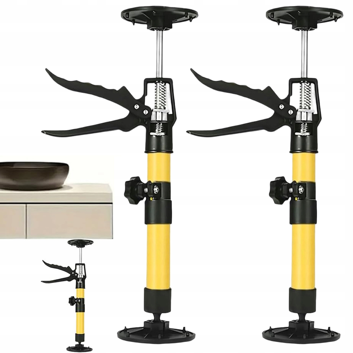 2 Ks Výškově Nastavitelné Podpěrné Sloupky 115-290 CM Pro Profesionály