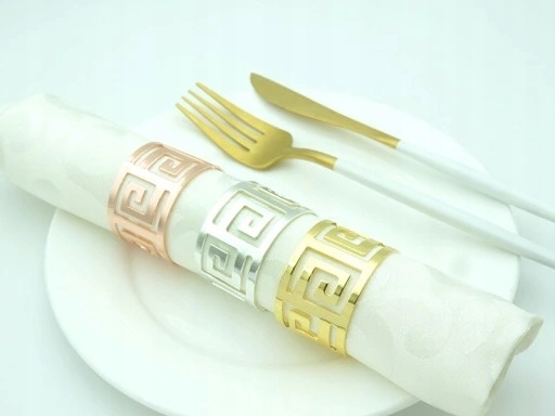 12 SZT OBRĄCZKI NA SERWETKI PIERŚCIENIE Marka bez marki