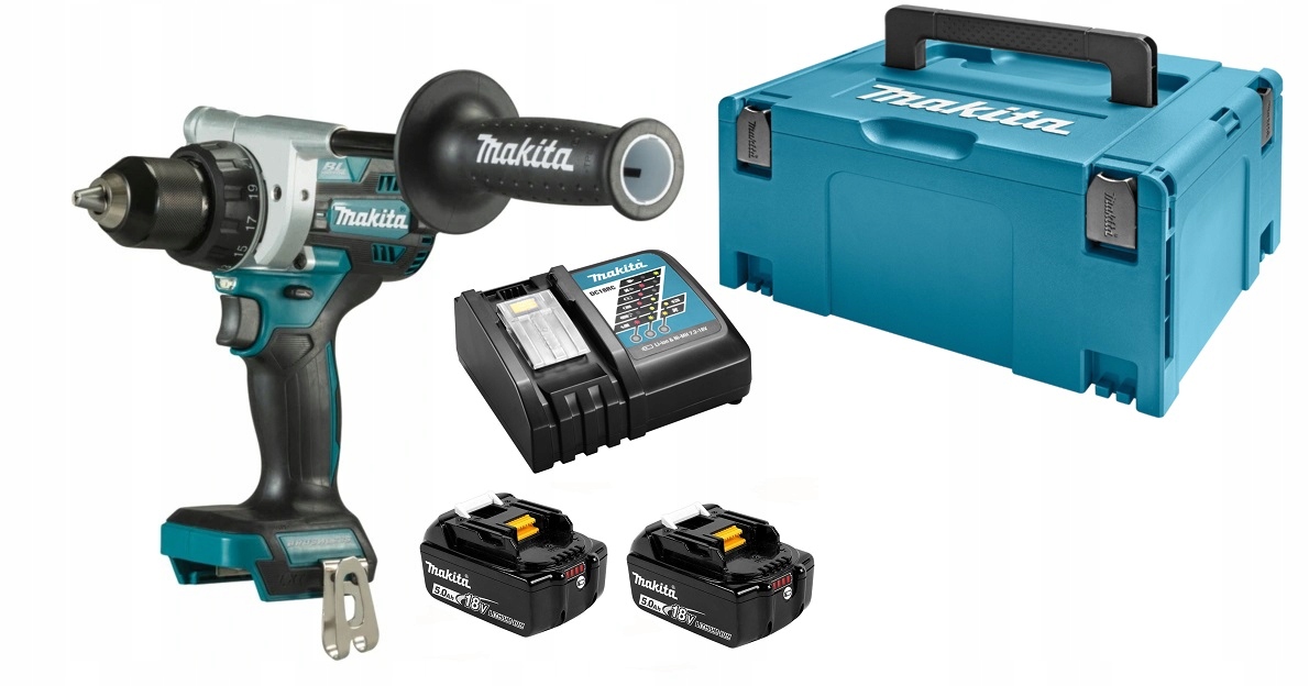 Makita DDF486RTJ Aku Vrtačka 2-RYCHLOSTNÍ 18V 130Nm