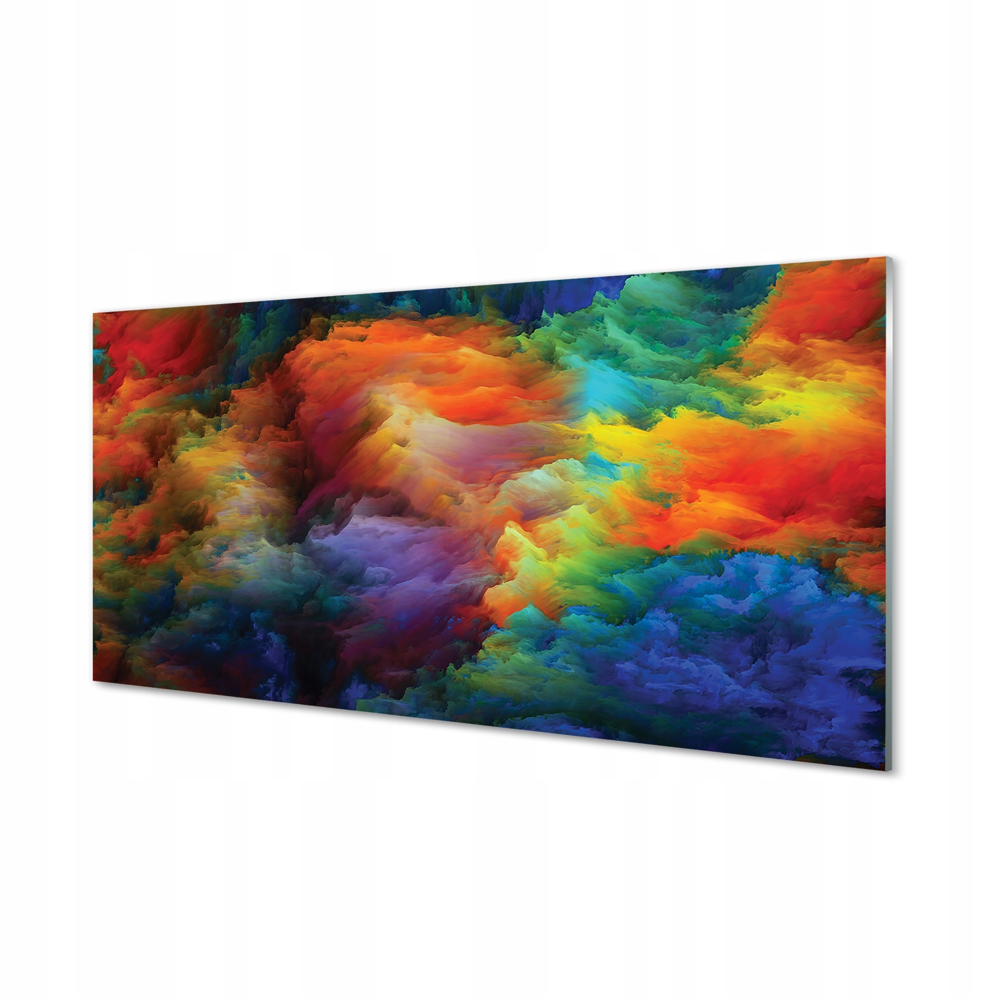Obraz sklo Barevné fraktály 3D 100x50