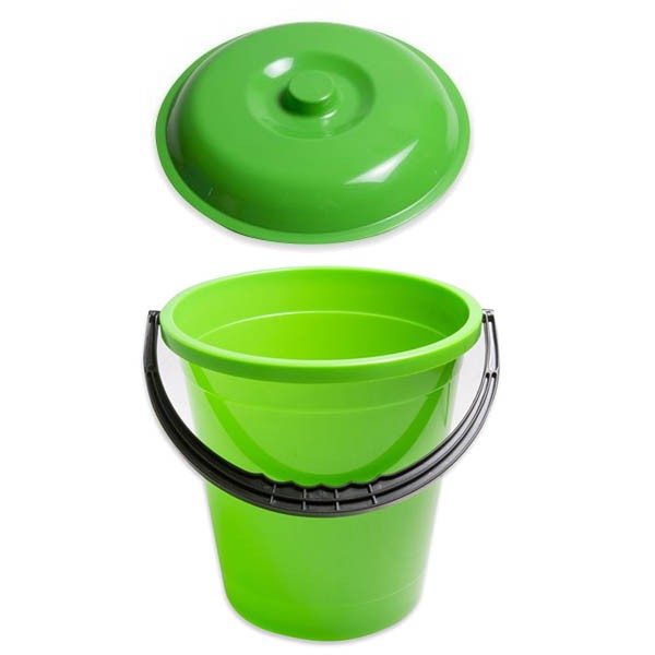

Wiadro plastikowe 12 L z pokrywą - mix kolorów