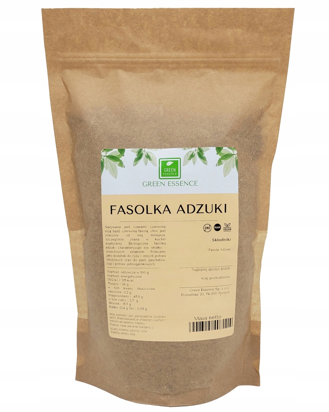 Levně 3X Green Essence Fazole Adzuki 1kg azuki červená