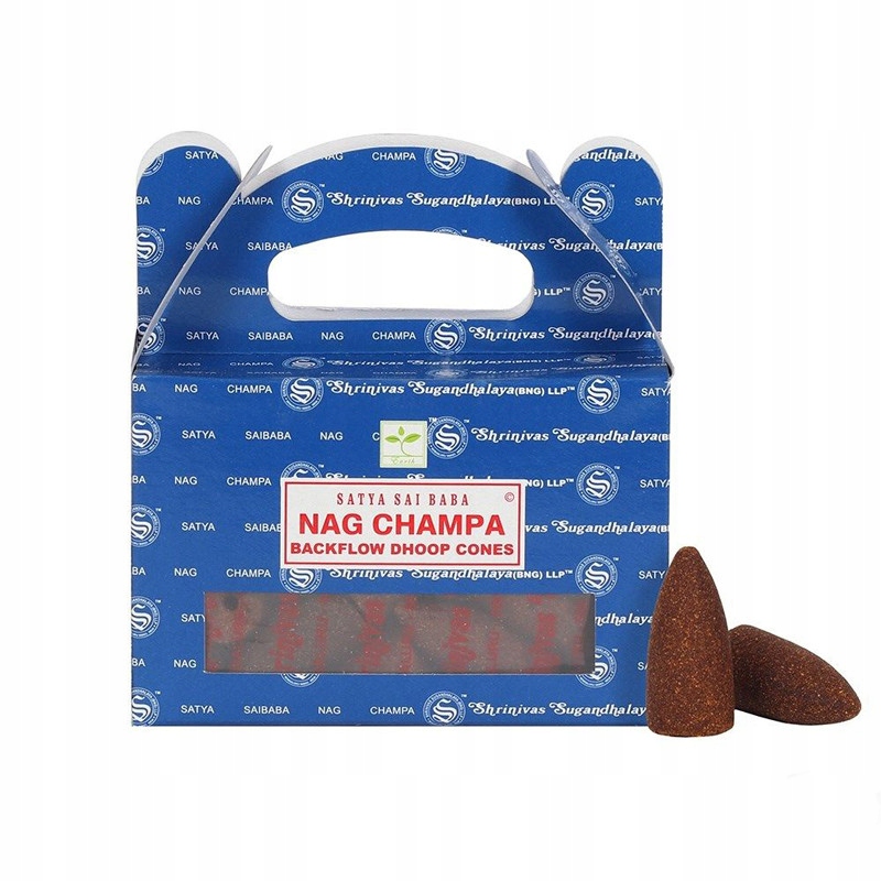 

Kadzidła Nag Champa backflow 24 stożki 75 g Satya