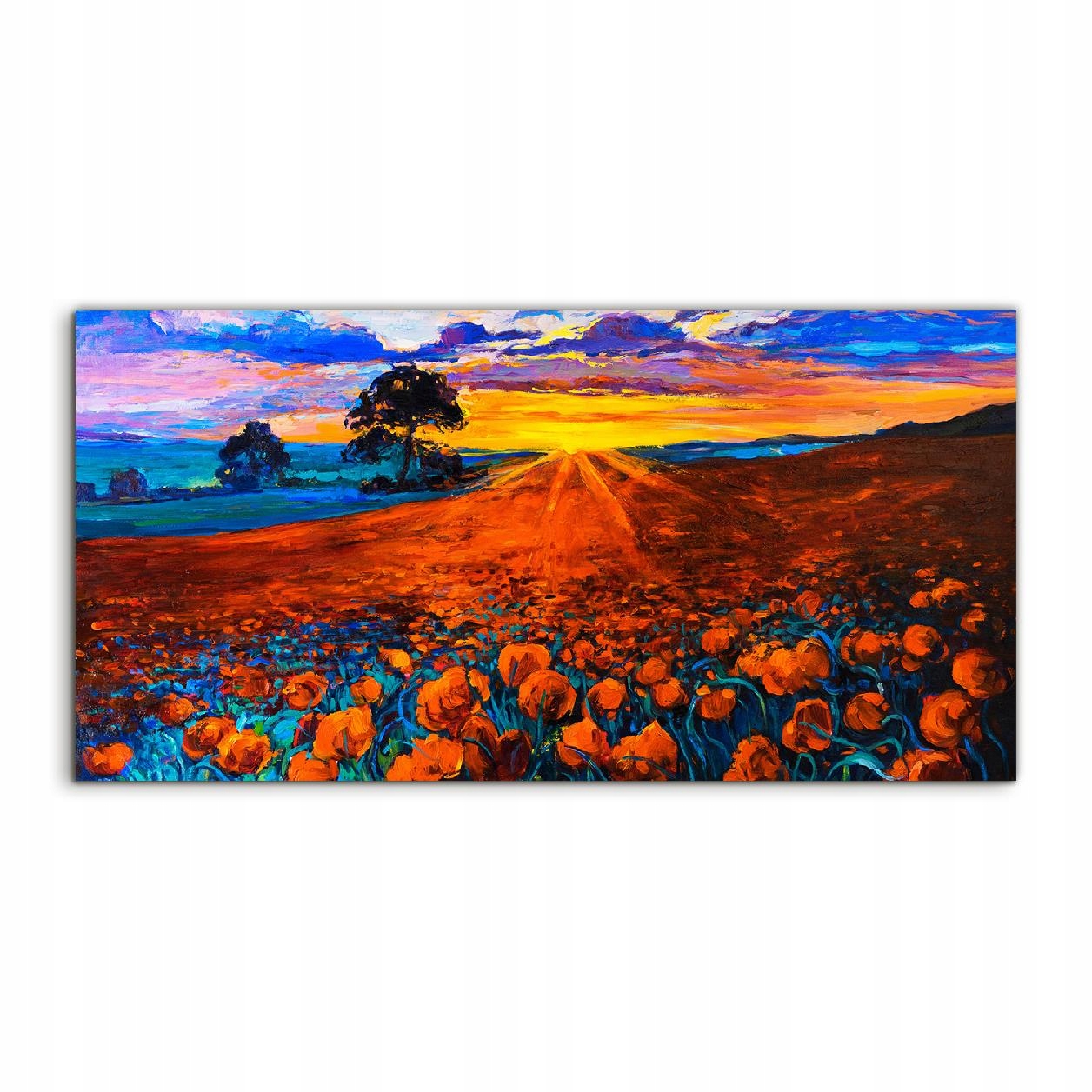 Fotoobraz 120x60 s potlačou Krajina Stromy Lúka