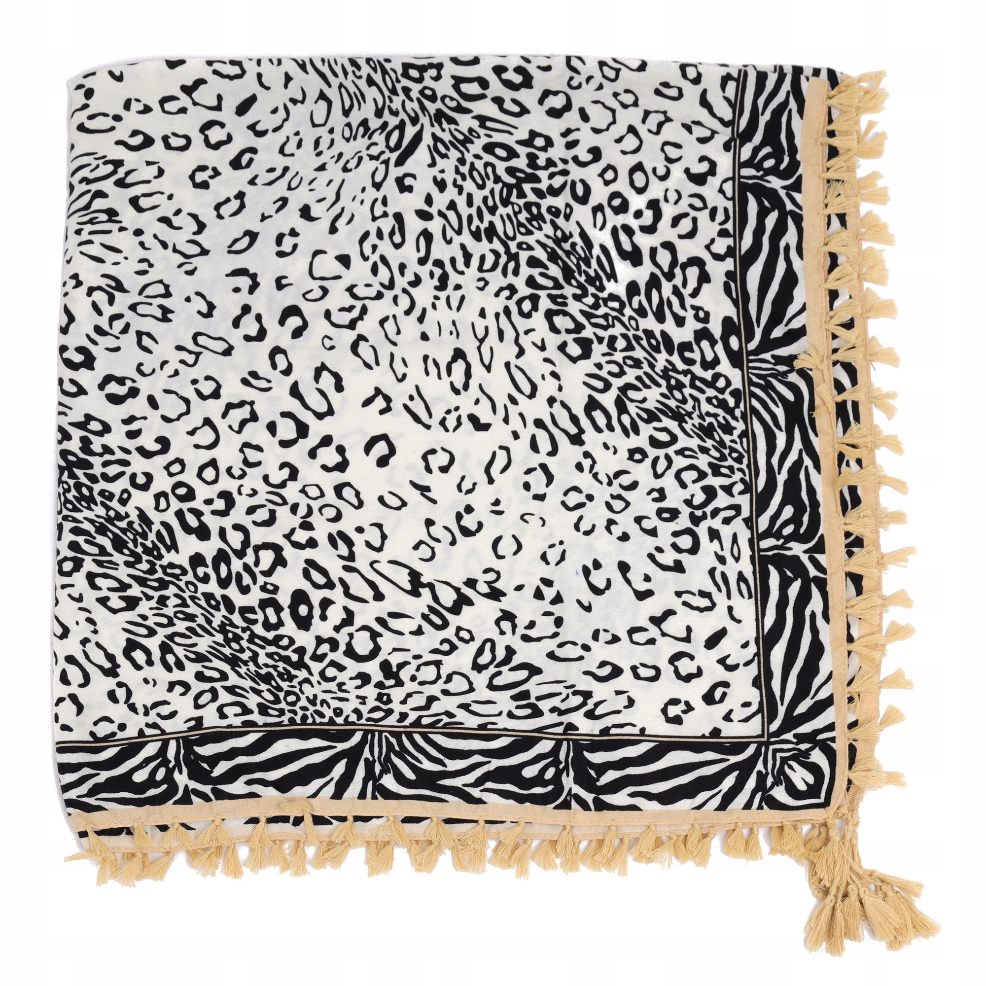 Chusta damska szal apaszka z frędzlami Marka Moramo