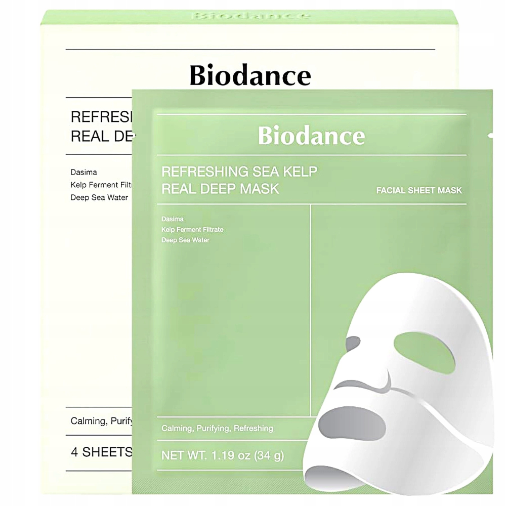 Biodance Refreshing – Zklidňující a hydratační pleťová maska Set 4 kusů