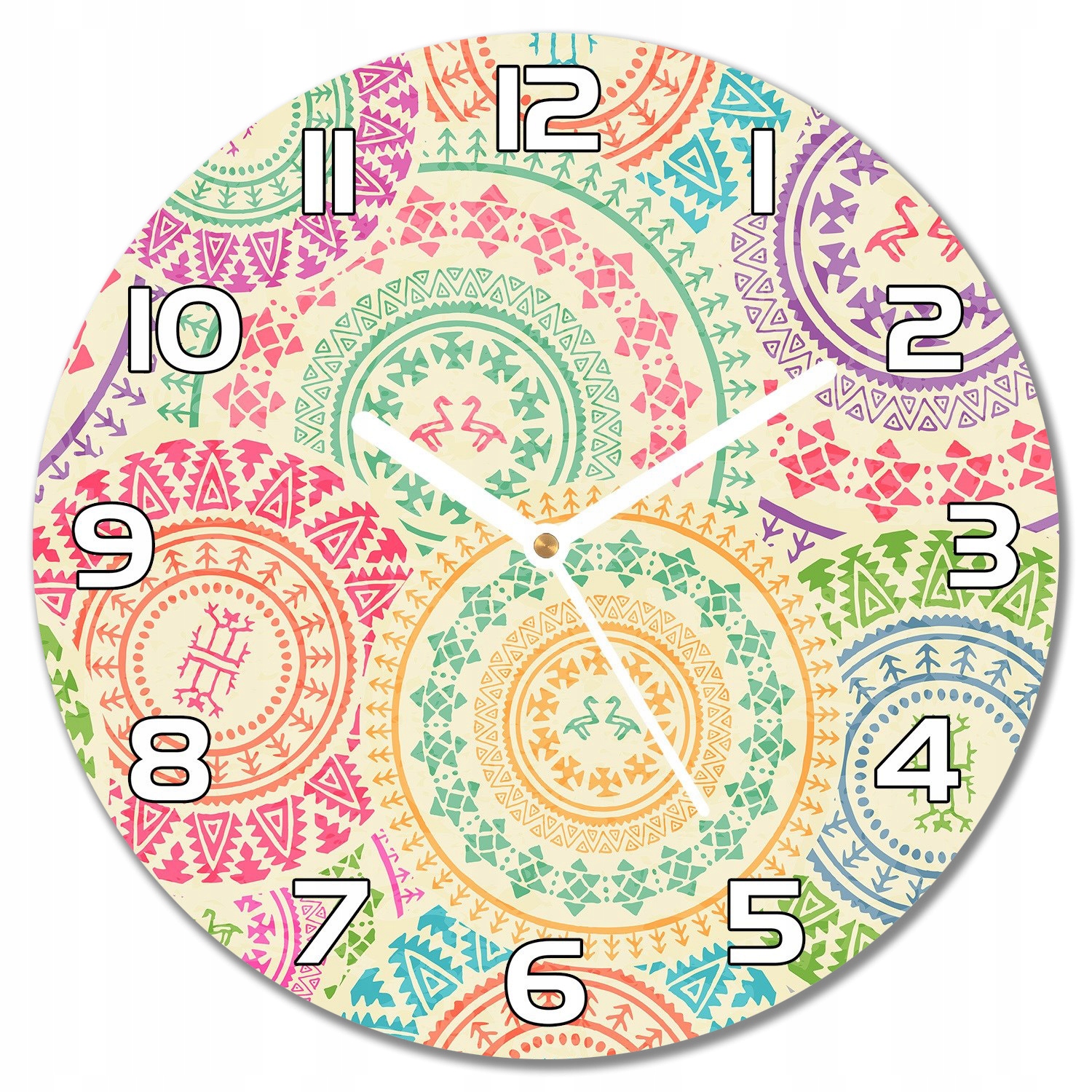 

Zegar ścienny Okrągły geometryczny wzór f30 cm