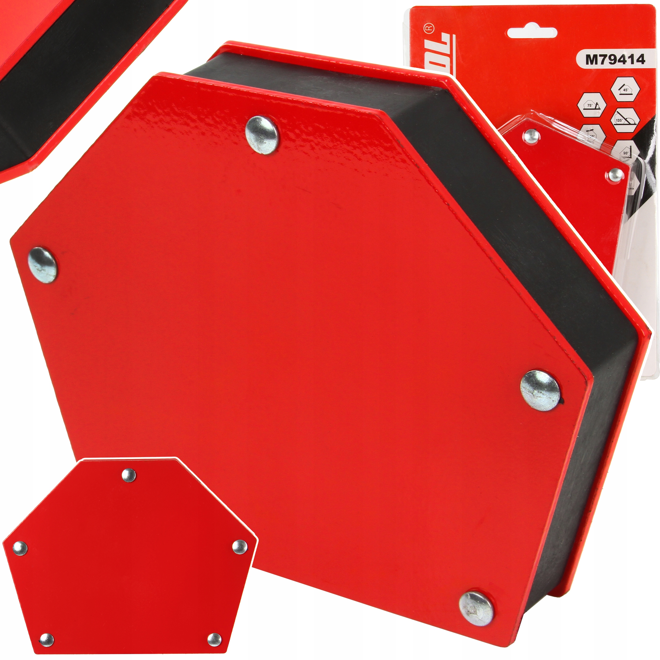 KĄTOWNIK SPAWALNICZY 6 KĄTÓW MAGNES 35KG UCHWYT