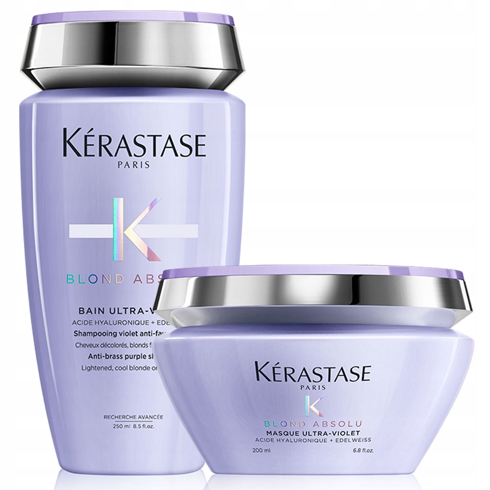 Kerastase Blond Absolu zestaw szampon maska z pigmentem do włosów blond