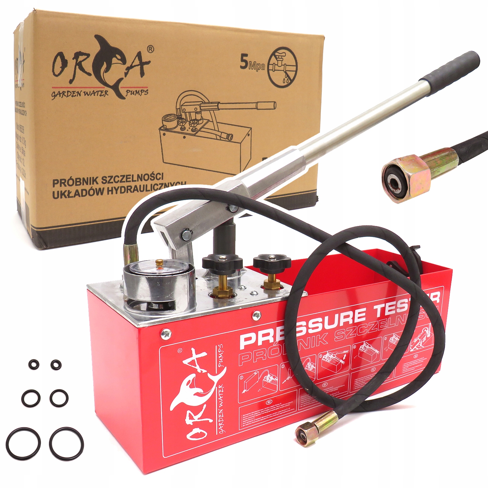 Skúšač Tesnosti Hydraulických Systémov PR-50 Kontrolná Pumpa Orca