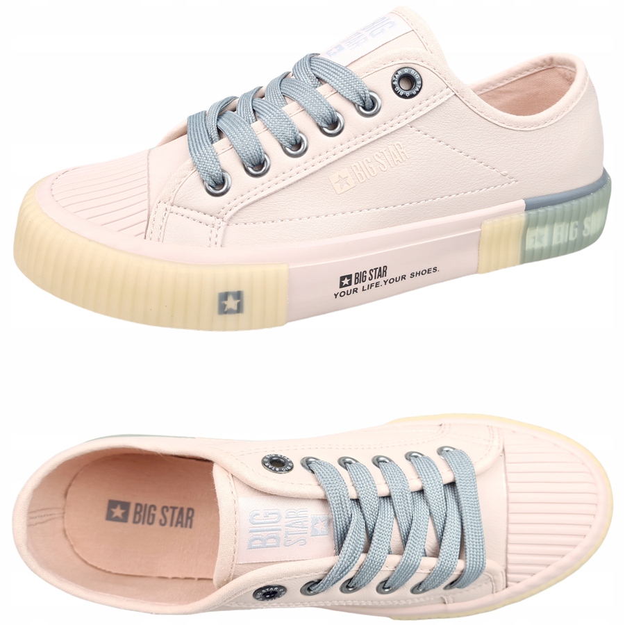 

Buty Big Star trampki damskie różowe II274133 37