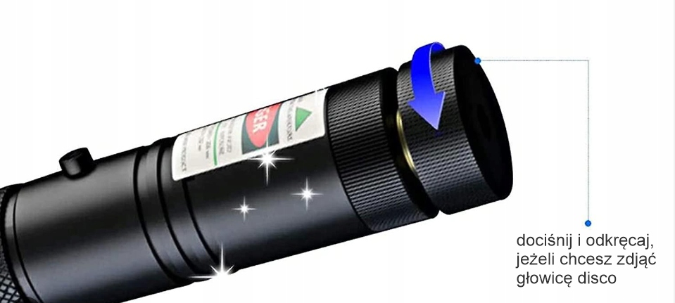 LASER ZIELONY - GREEN 303 - AKUMULATOR ŁADOWARKA NAKŁADKA - POLSKA WTYCZKA Kod producenta SZKOLNY DO BIURA NAKŁADKA AKUMULATOR | PRO