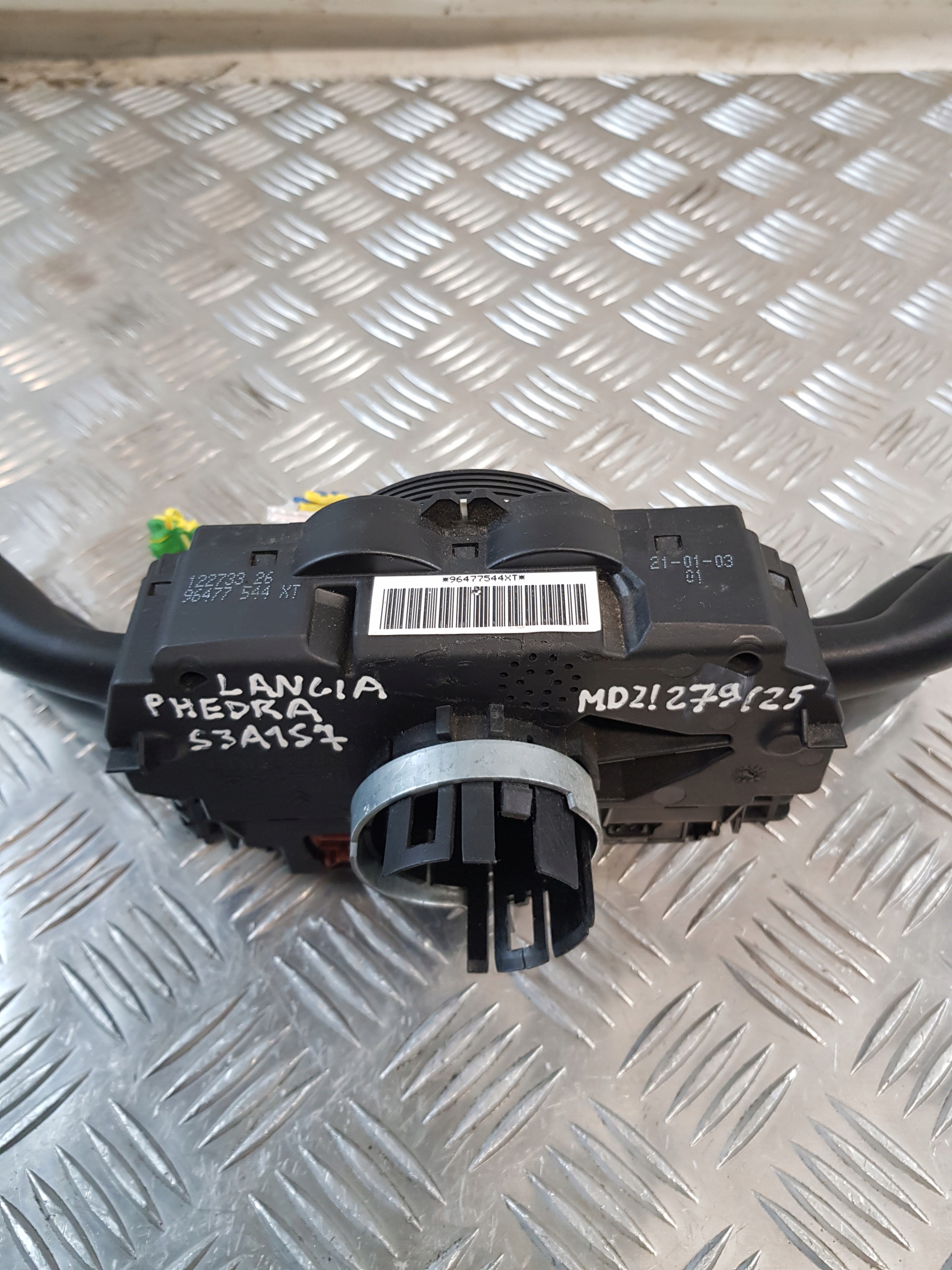 steering wheel levers and controls ring 96477544XT + TEMPOMAT LANCIA PHEDRA 03R