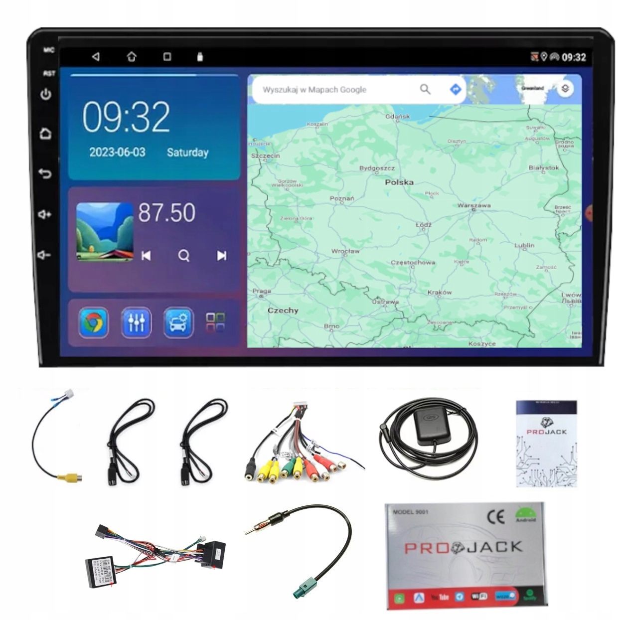 Rádio Navigácia Gps Citroen Berlingo 2008-2018 Wifi Carplay Bt Usb 2GB 64GB