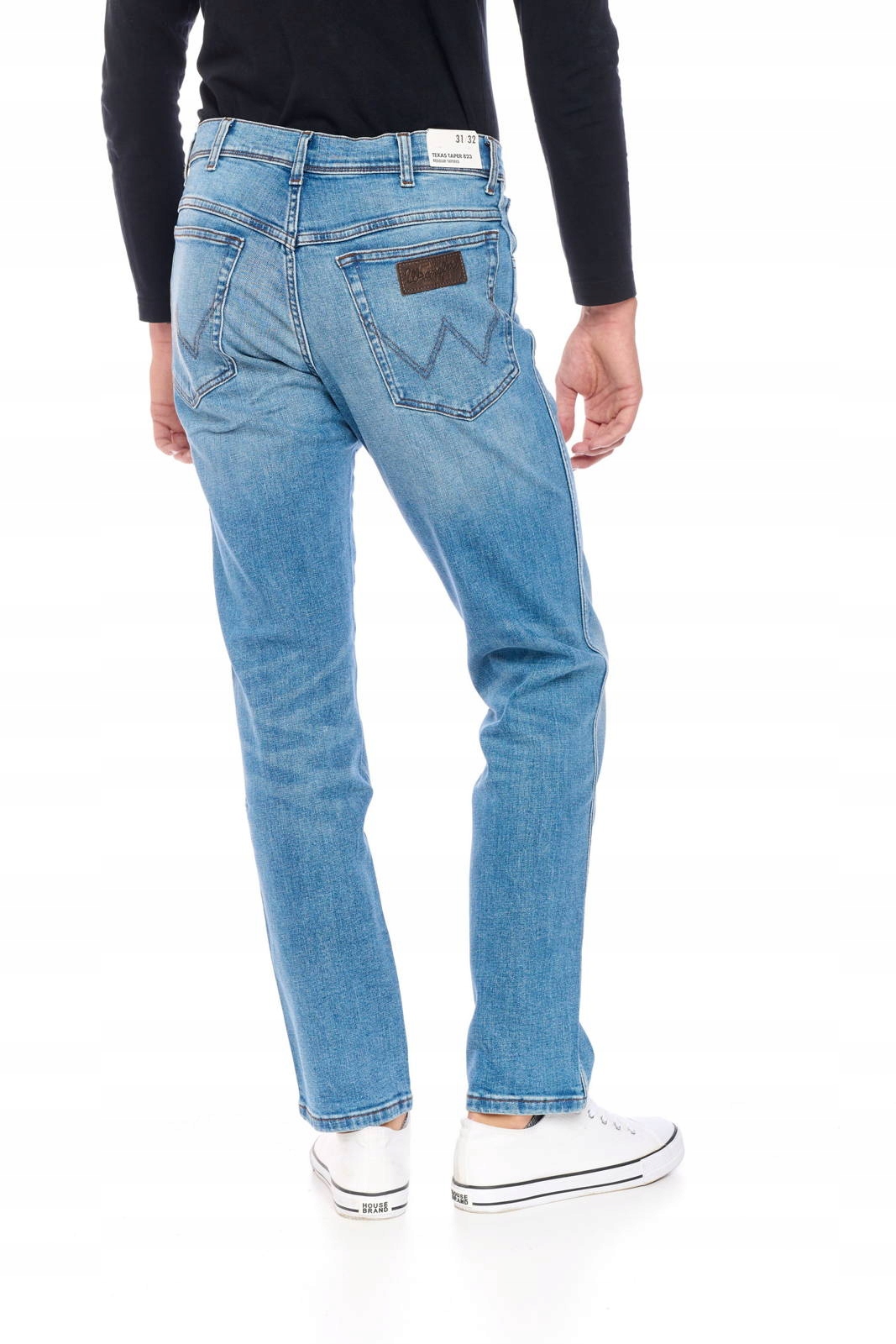 Pánské zúžené džíny Wrangler Texas Taper Blue Fever W12TQ892R 31/32