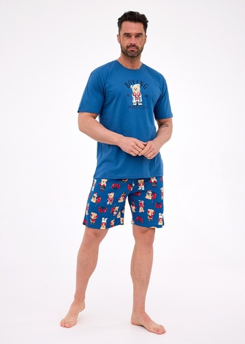 Cornette pánské pyžamo 326/296 Boxer krátký rukáv velikost XXL