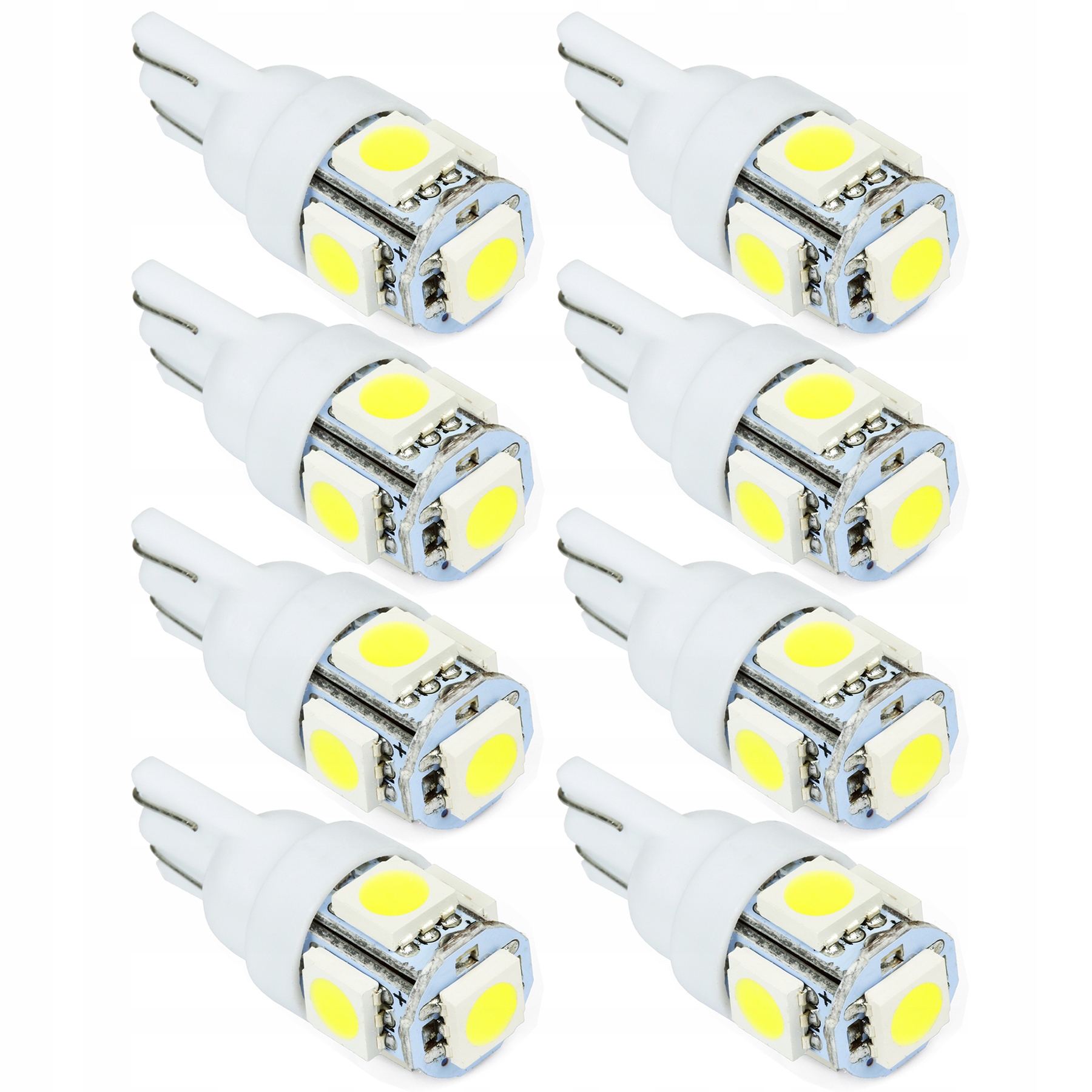 

8x Żarówka W5W 5x Led 5050 T10 W3W diody Smd 3chip