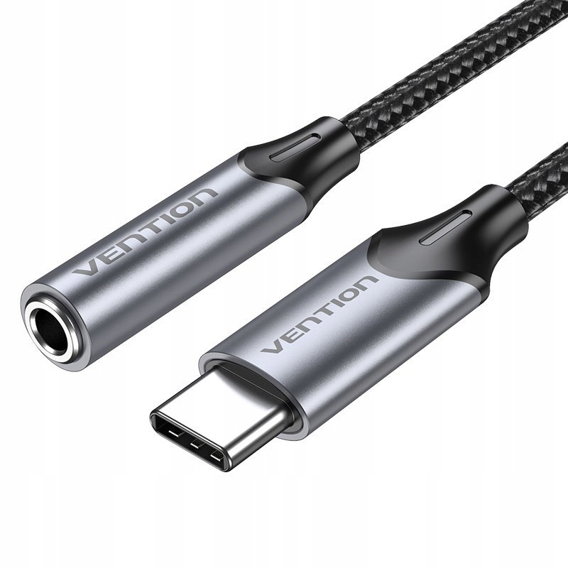 Vention BGMHA USB-C na 3,5mm jack DAC 0,1m Szary