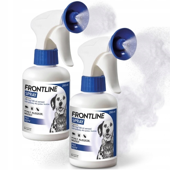 Frontline Spray Na Pchły I Kleszcze Dla Psa Kota 2x250ml