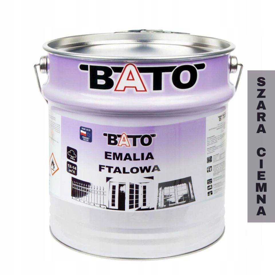 Bato Alkydový email na dřevo Barva dřevo, tmavě šedá 10 l