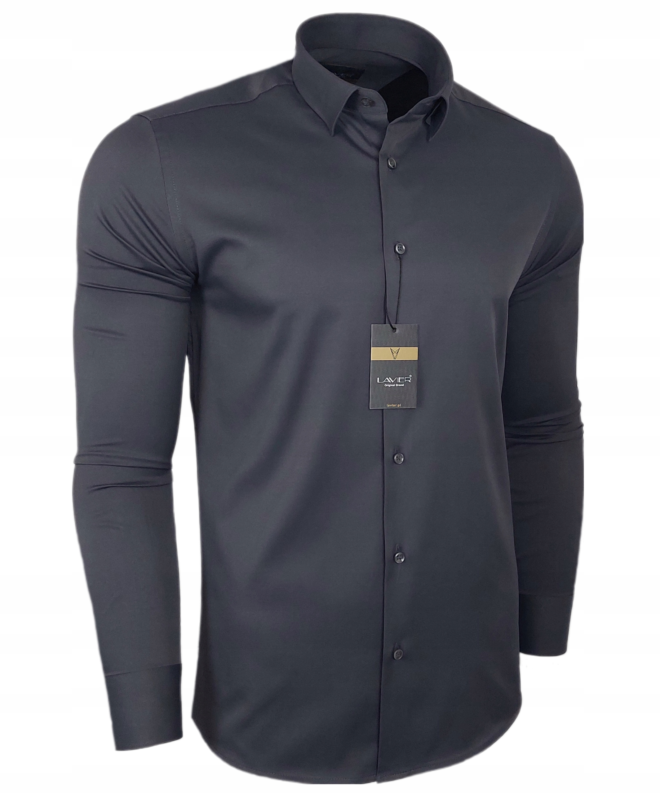 Elegantní pánská košile Grafit Lavier – Slim Fit Bavlna Velikost XXL