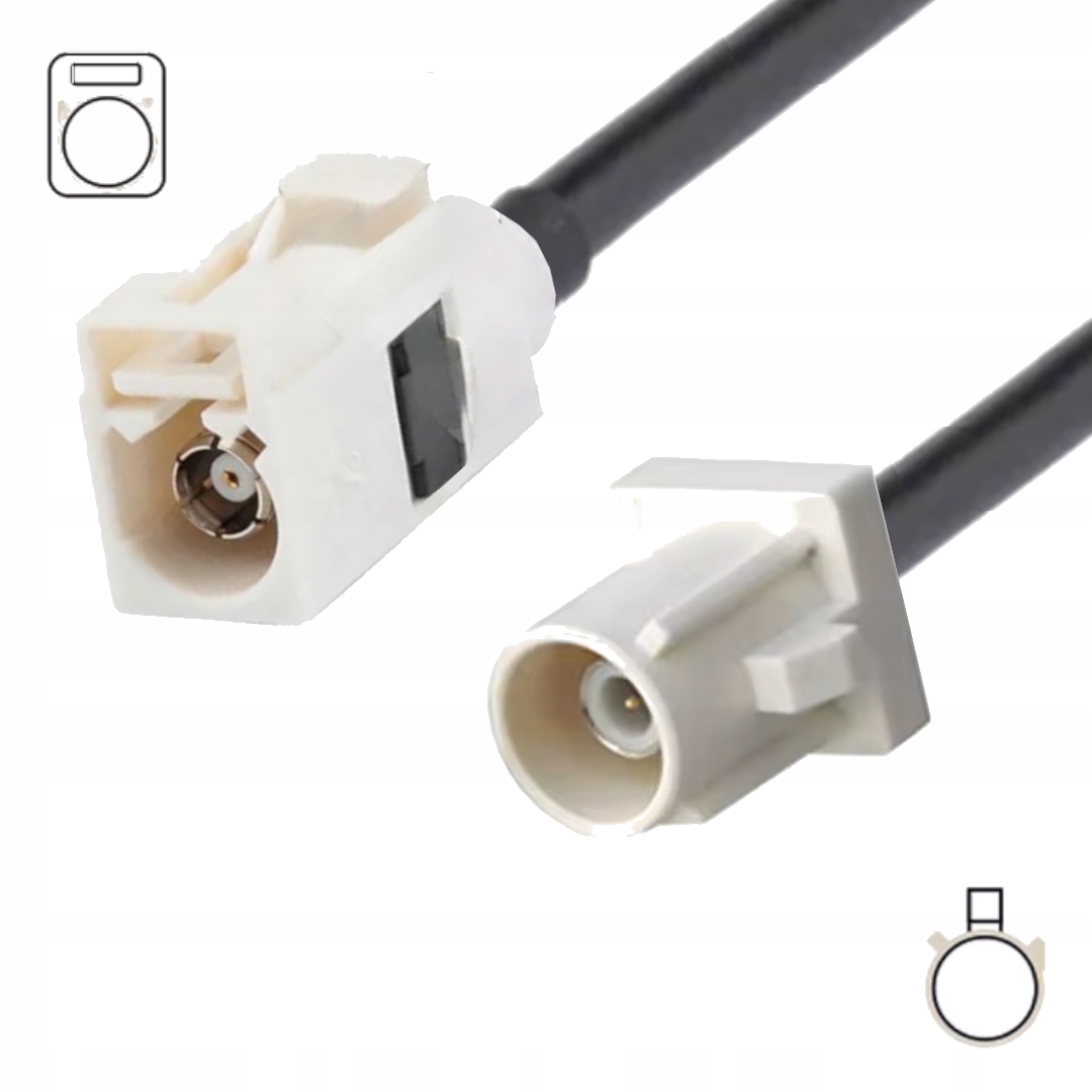 Pigtail Fakra A zásuvka-FAKRA A zástrčka RG58 9 m