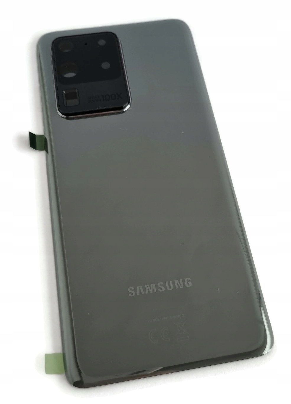 Org Klapka Originální zadní zadní kryt pro Samsung Galaxy S20 Ultra, šedá