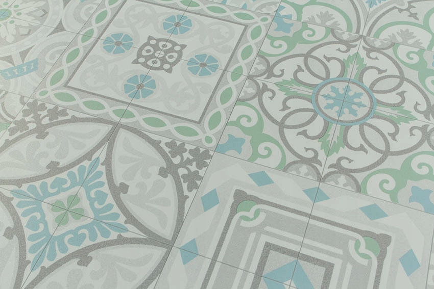 szer. 2 m WYKŁADZINA PCV PATCHWORK PŁYTKI BOHO Szerokość 2 m