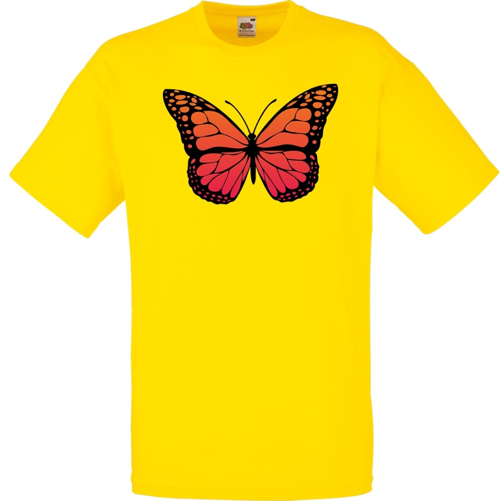 

Koszulka motyl motylek kolory S żółta jaskrawa