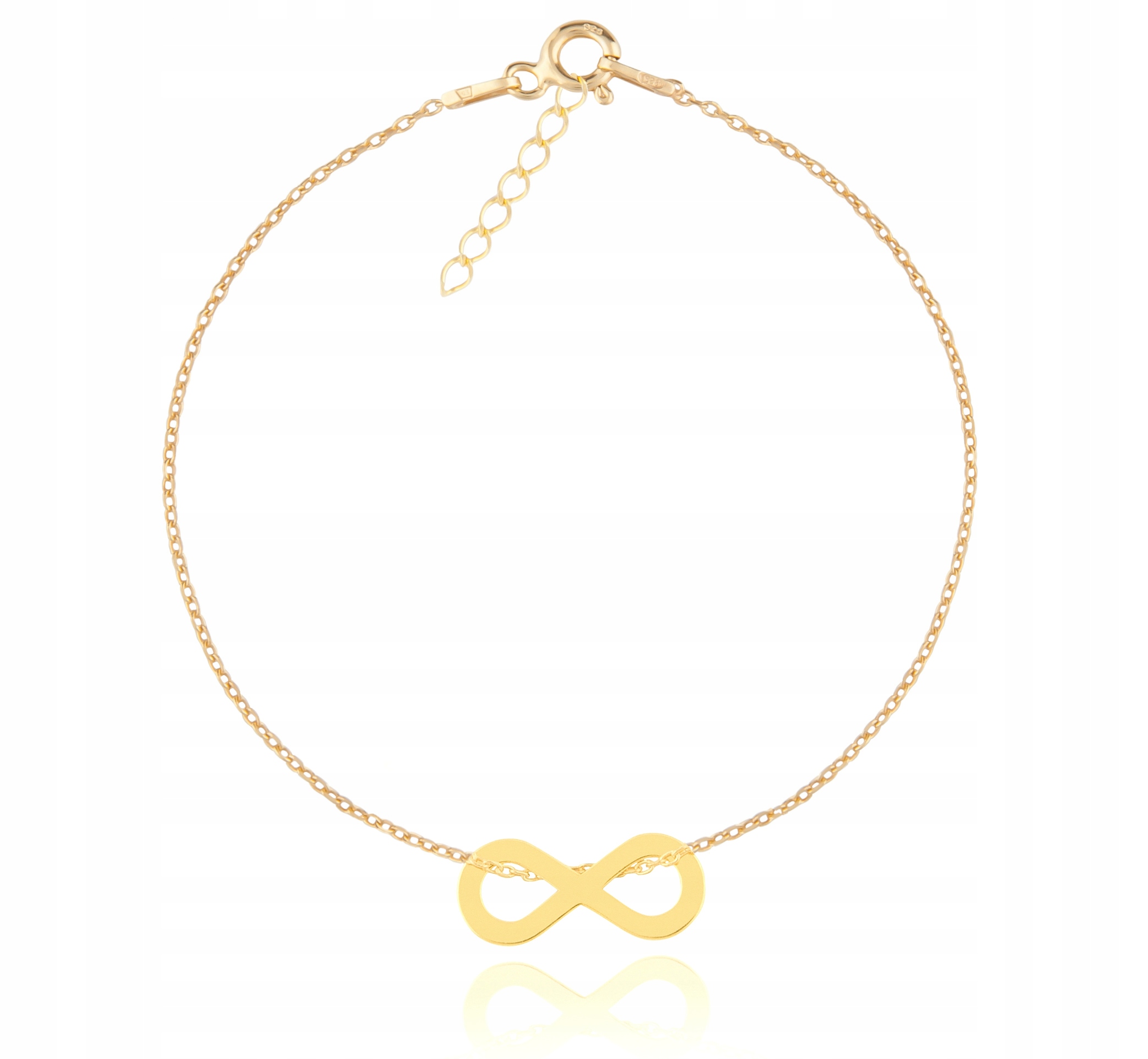 

Złota bransoletka na rękę Celebrytka Infinity