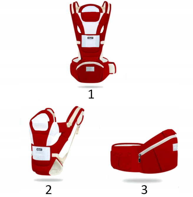 NOSIDEŁKO WIELOFUNKCYJNE 12W1 NOSIDŁO BIODROWE ERGONOMICZNE 20 KG PRZÓD TYŁ Marka inna