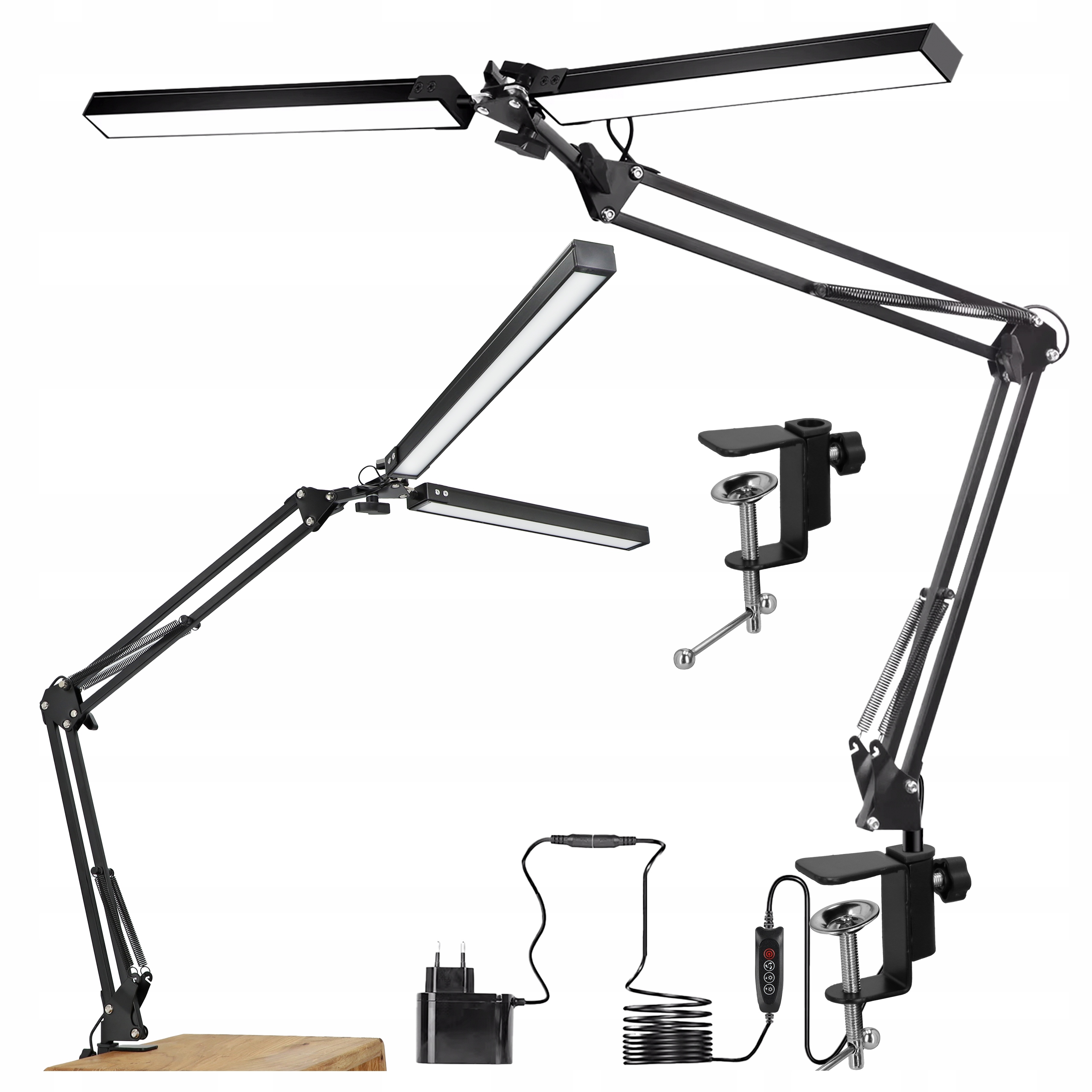 Lampka Na Biurko Biurkowa Led Szkolna Ściemniana Kreślarska 3 Barwy 10W