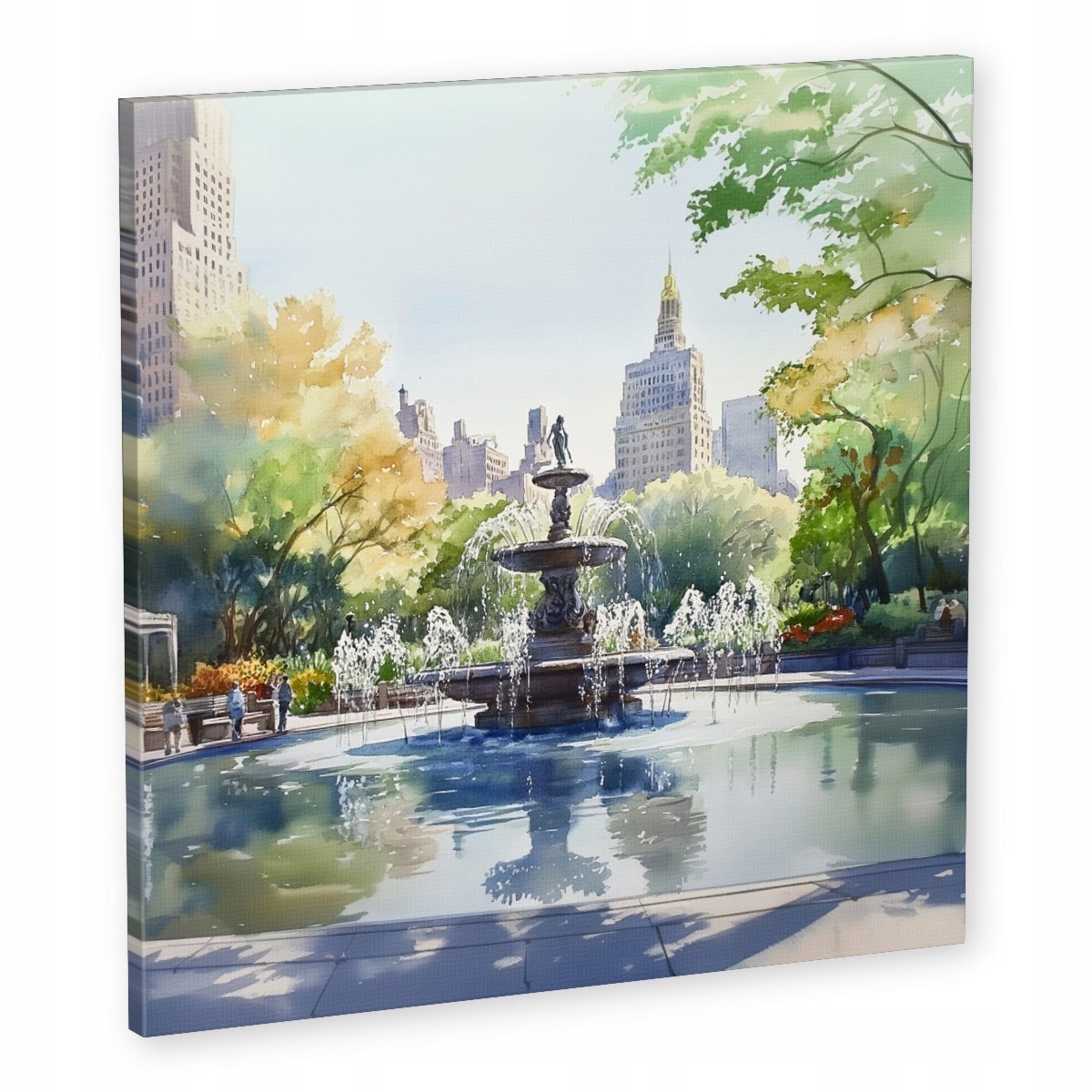 Obraz Na Plátně Canvas Město Nyc New York Central Park Fontána 50x50