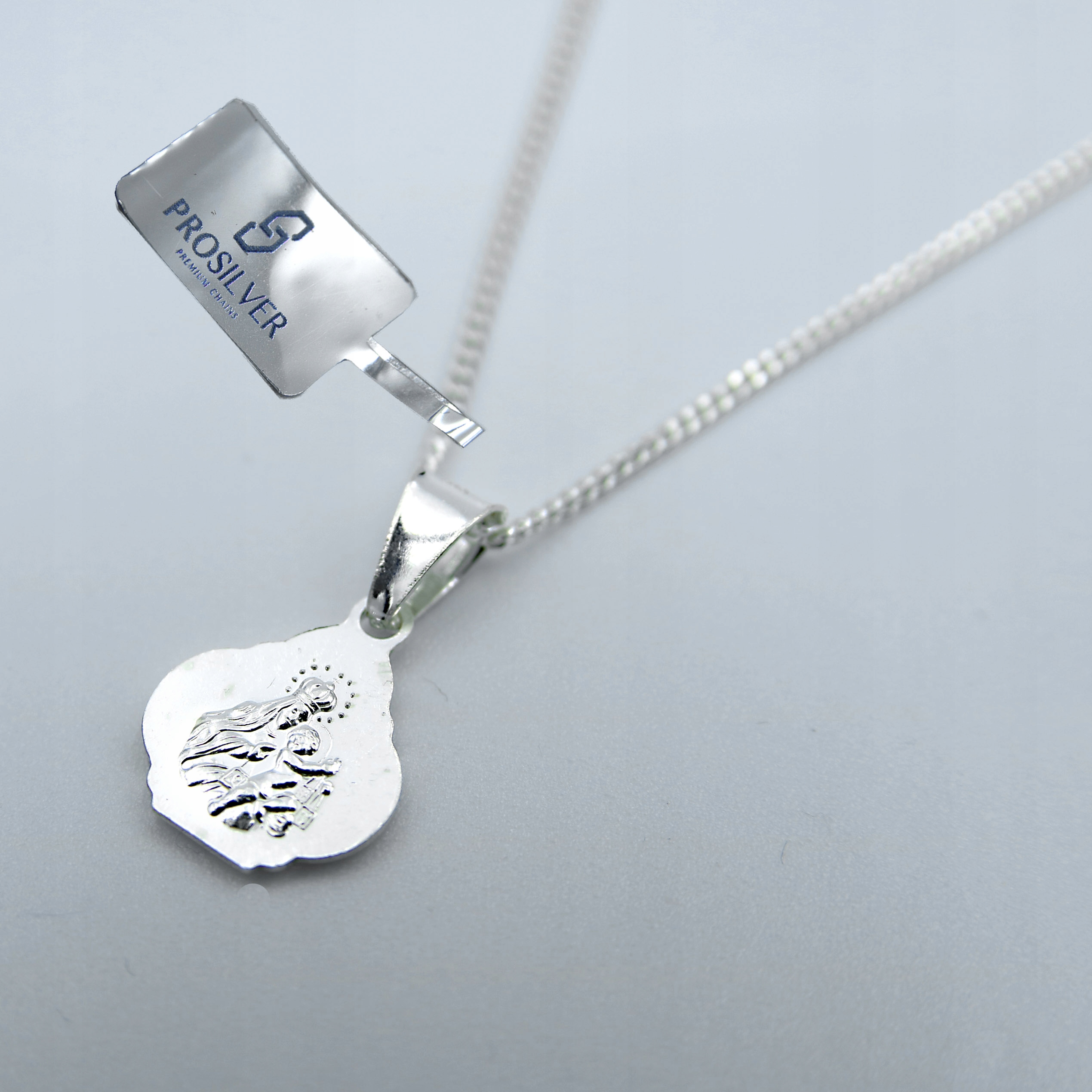 ZESTAW Srebrny Szkaplerz, łańcuszek komunijny 45cm Marka inna