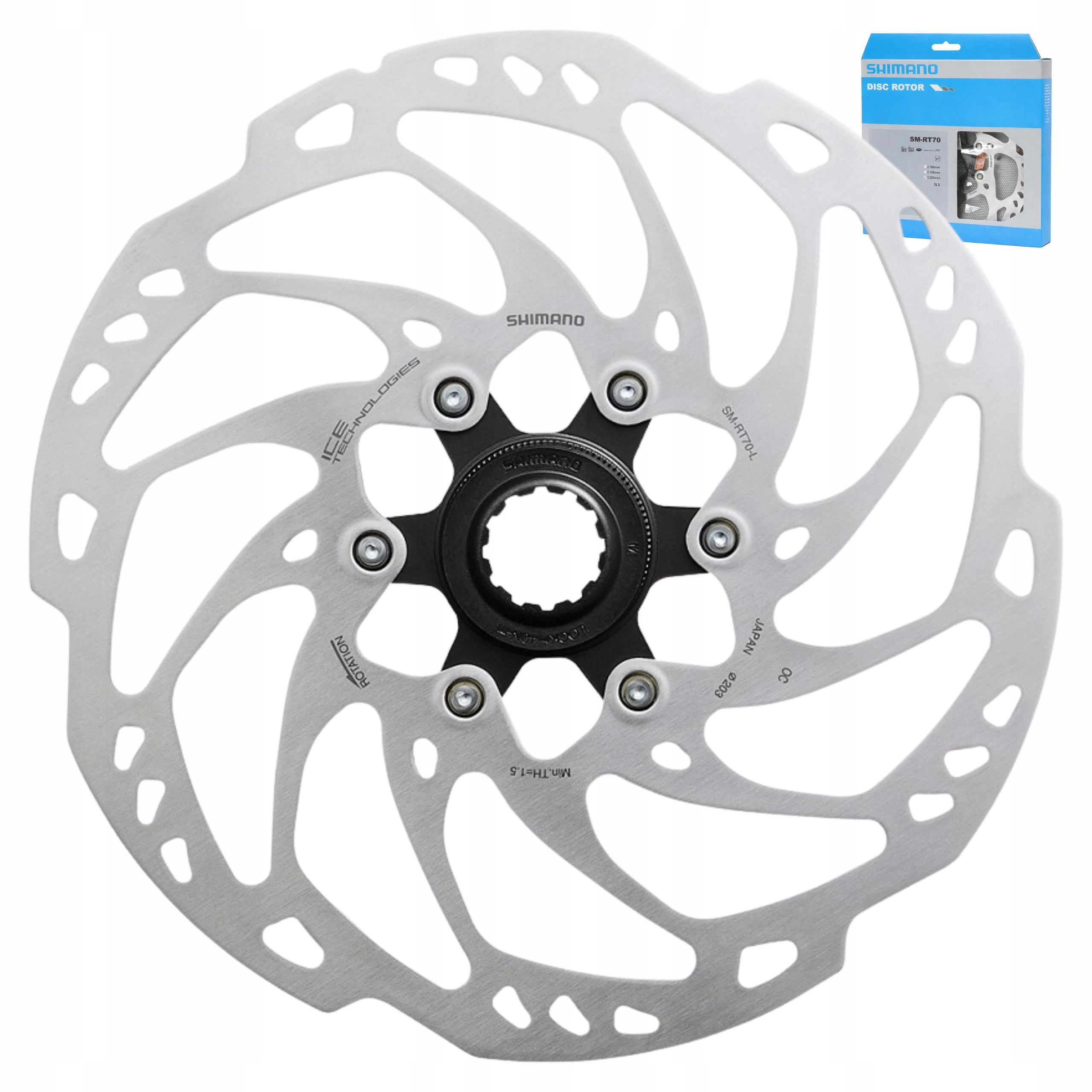Tarcza hamulcowa Shimano 105 SM-RT70 203mm Box Center Lock CL Ice-tech Box