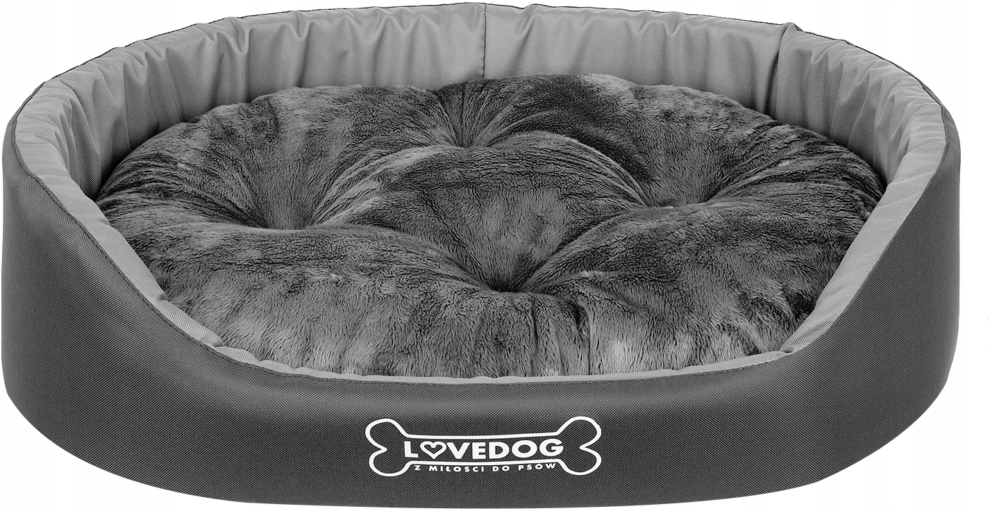 Levně pelíšek pro psa Lovedog Royal šedé, L 70x60