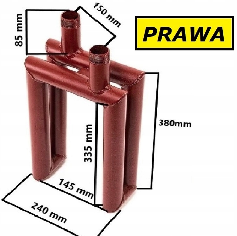 Wężownica Wodna Mała Prawa Podkowa Do Pieca Kuchni Węglowej Angielki