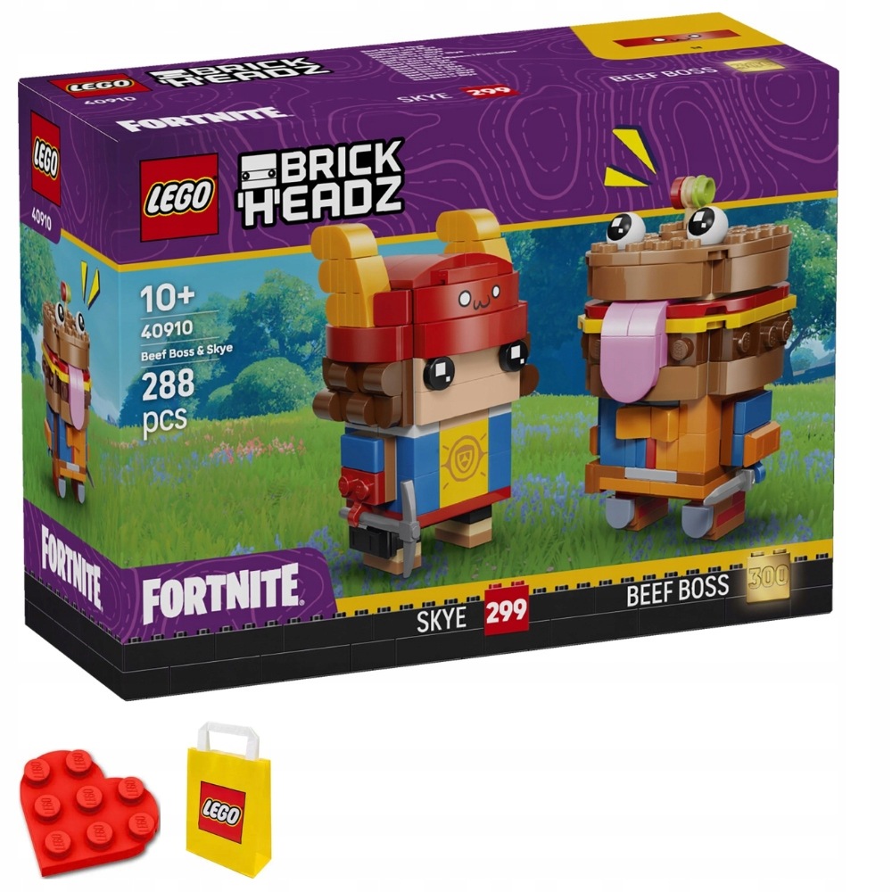 Lego BrickHeadz 40910 Mistr házení masa a nebeského hamburgeru fortnite