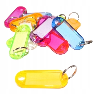 

Identyfikator dwustronny, brelok do kluczy, 10 szt