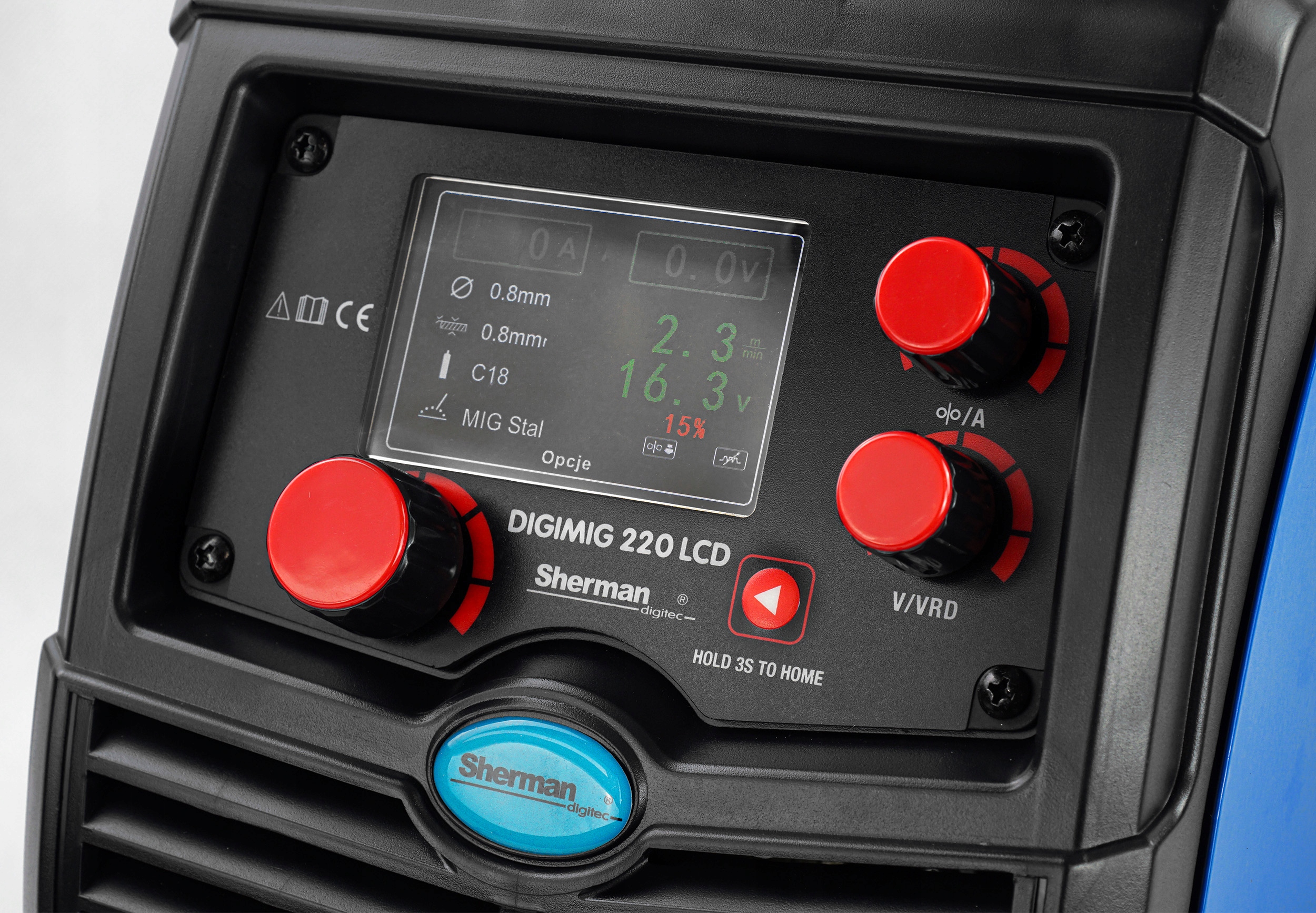 SPAWARKA migomat SHERMAN DIGIMIG 220 LCD Synergia Kod producenta DIGI MIG 220 LCD SYNERGIA SHERMAN 200A