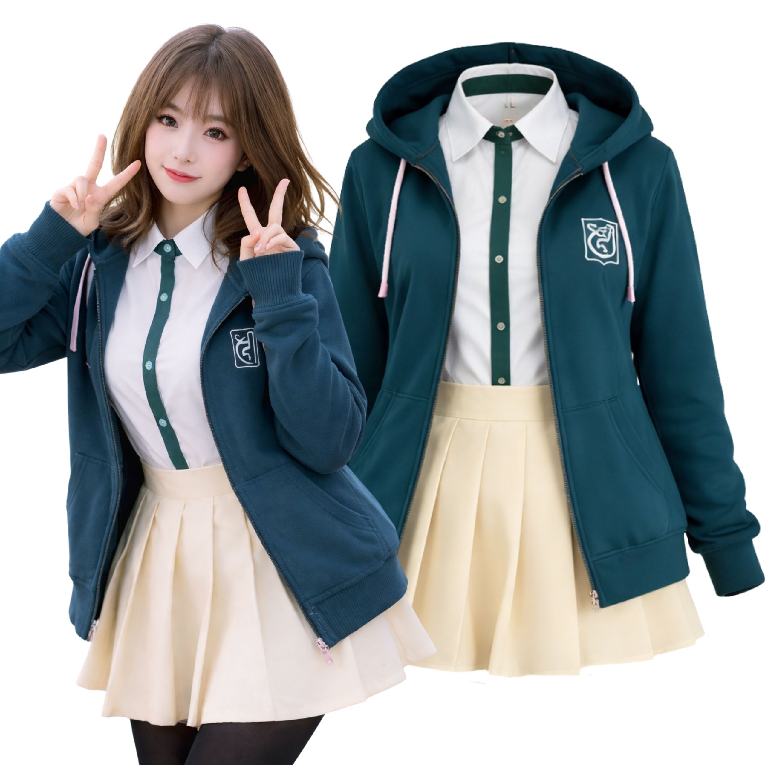 Kostým Chiaki Nanami Cosplay Danganronpa Anime Převlek 170 176 CM