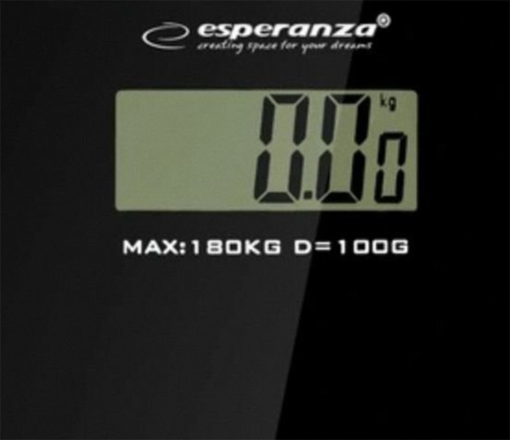 ELEKTRONICZNA WAGA ŁAZIENKOWA SZKLANA SLIM 180 KG Kolor dominujący czarny