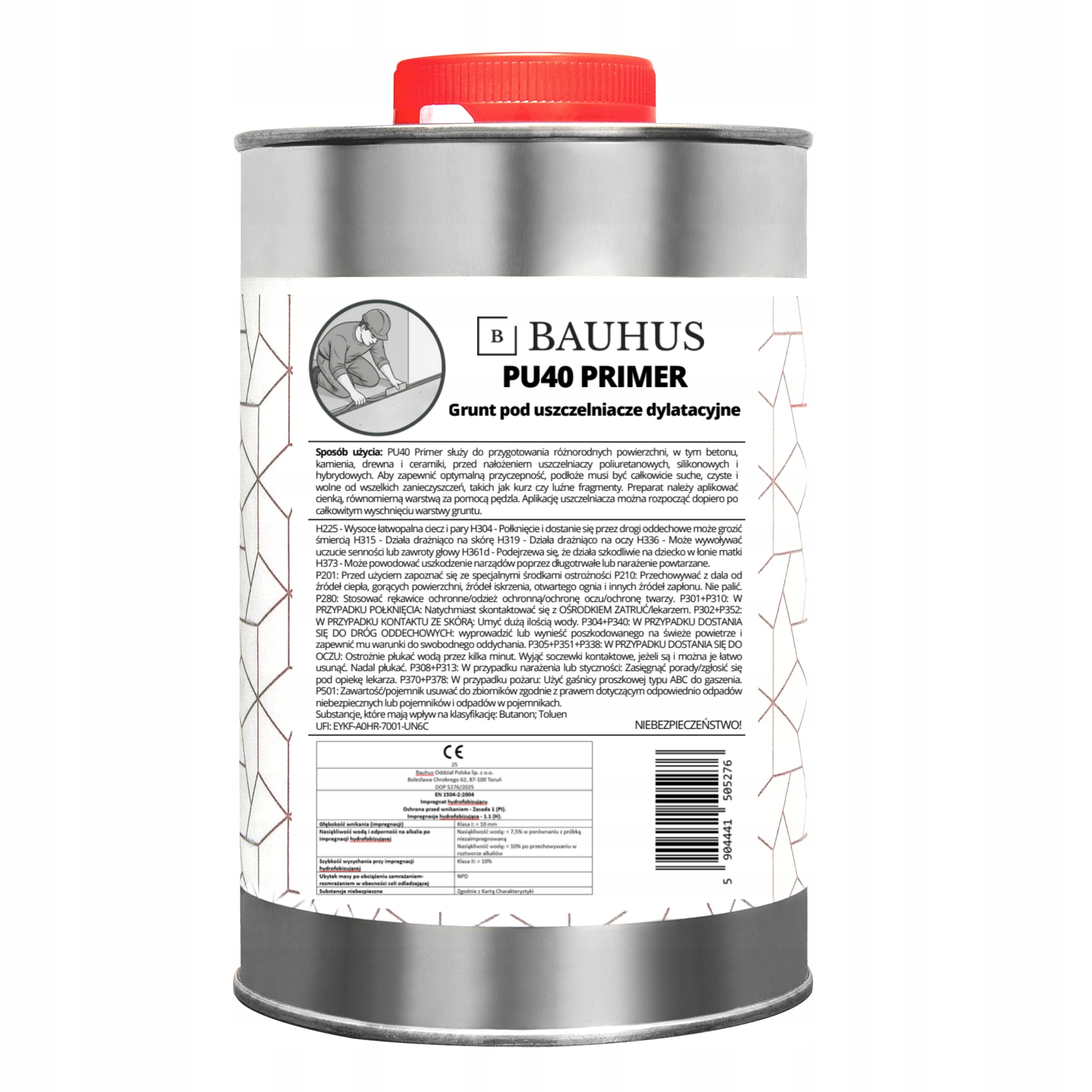 Grunt Do Uszczelniaczy poliuretanowych przezroczysty PU40 Primer 1L Bauhus