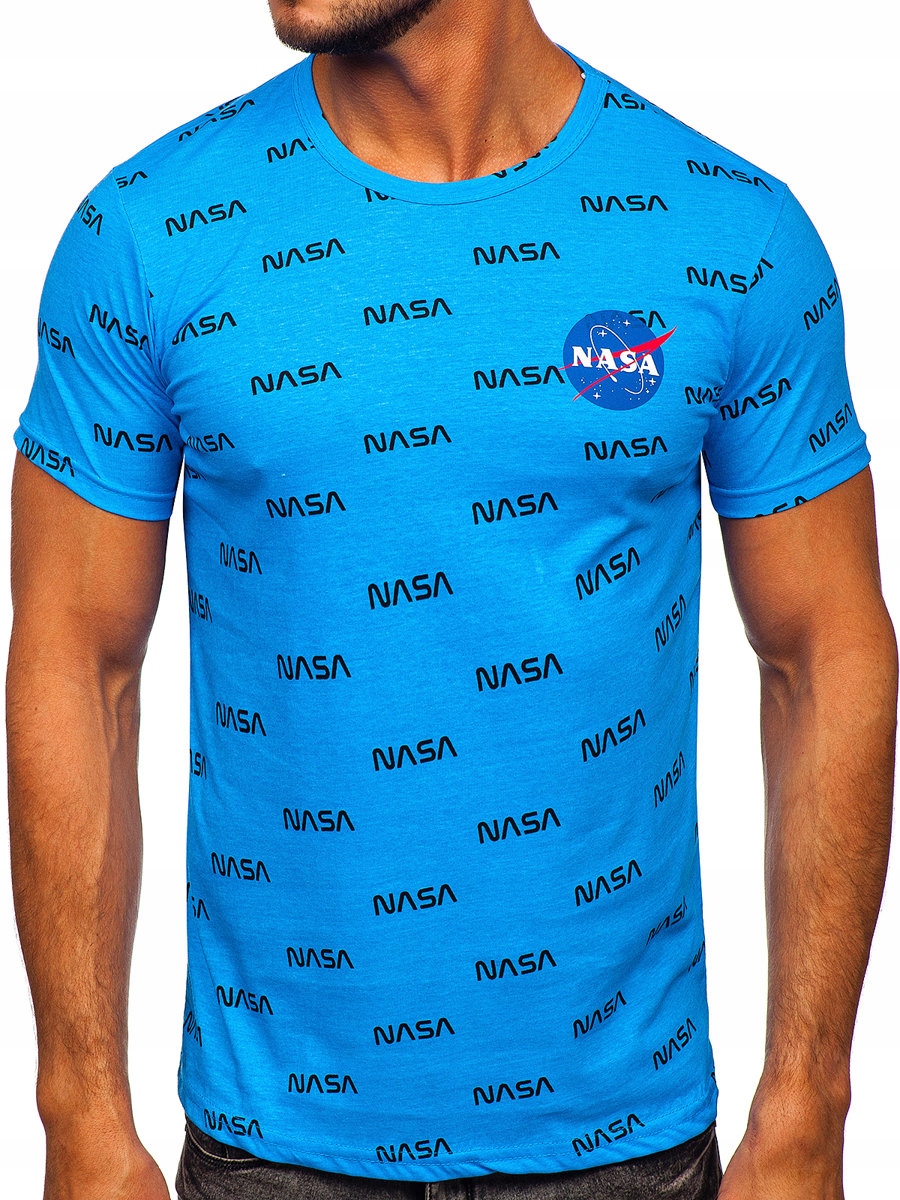 

T-shirt Z Nadrukiem Niebieski 14950 Denley_m