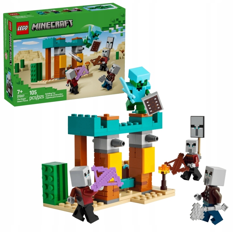 Prezent LEGO Minecraft Pustynny patrol złosadników 21267
